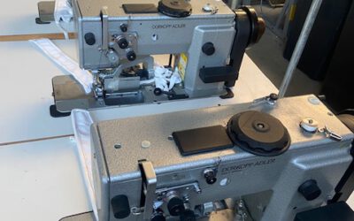 DürkoppAdler 767 AE 73 Einfaßmaschine mit Kantenbeschneidung mit 220 Volt Servomotor